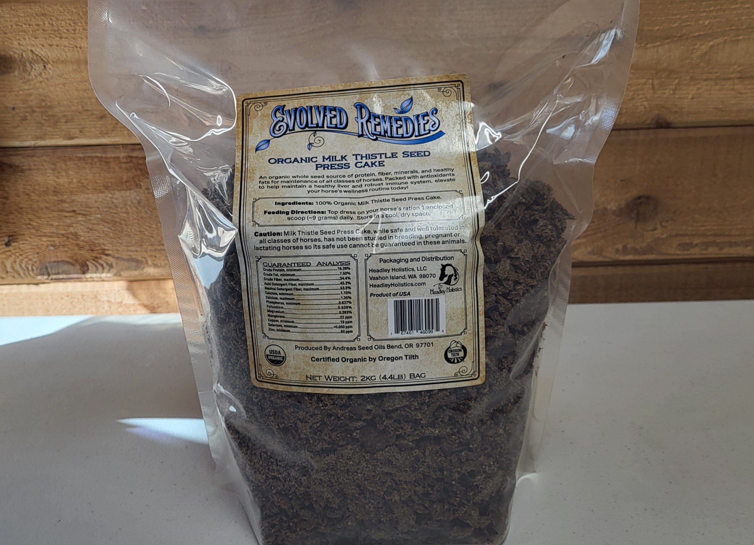 Evolved Remedies Organic Milk Thistle Seed Press Cake