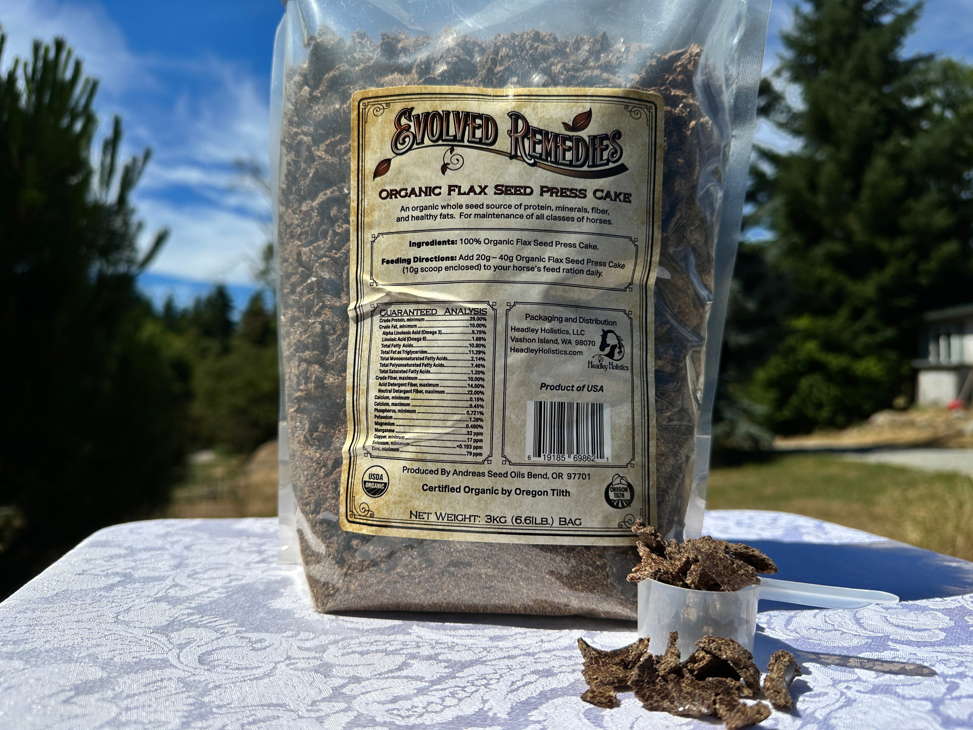 Organic Flax Seed Press Cake
