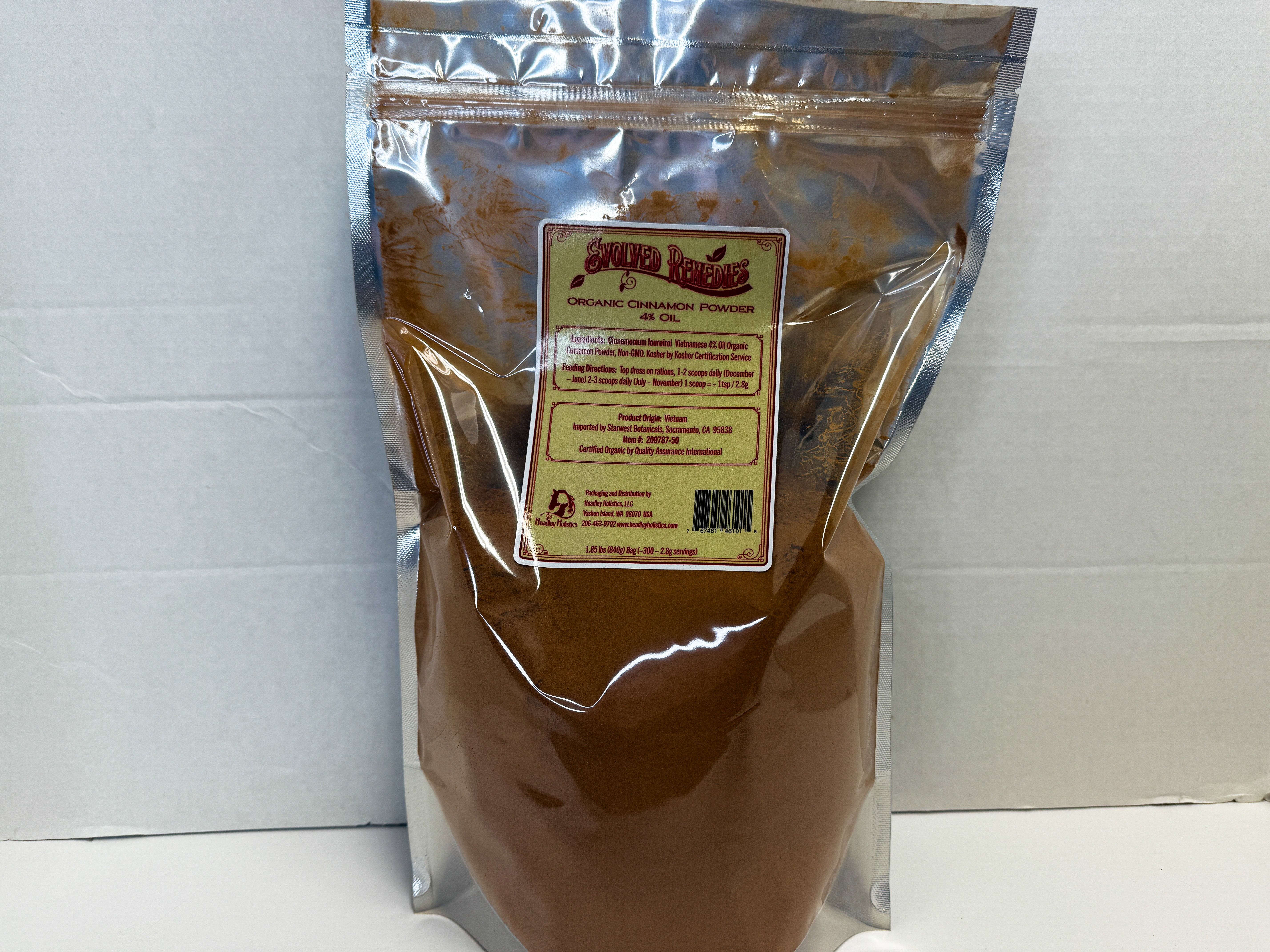 Organic Saigon Cinnamon, 4% Oil