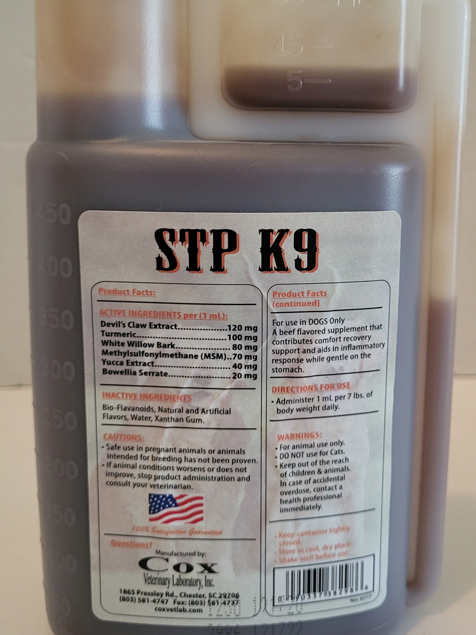Cox Vet Lab Stop-the-Pain K9