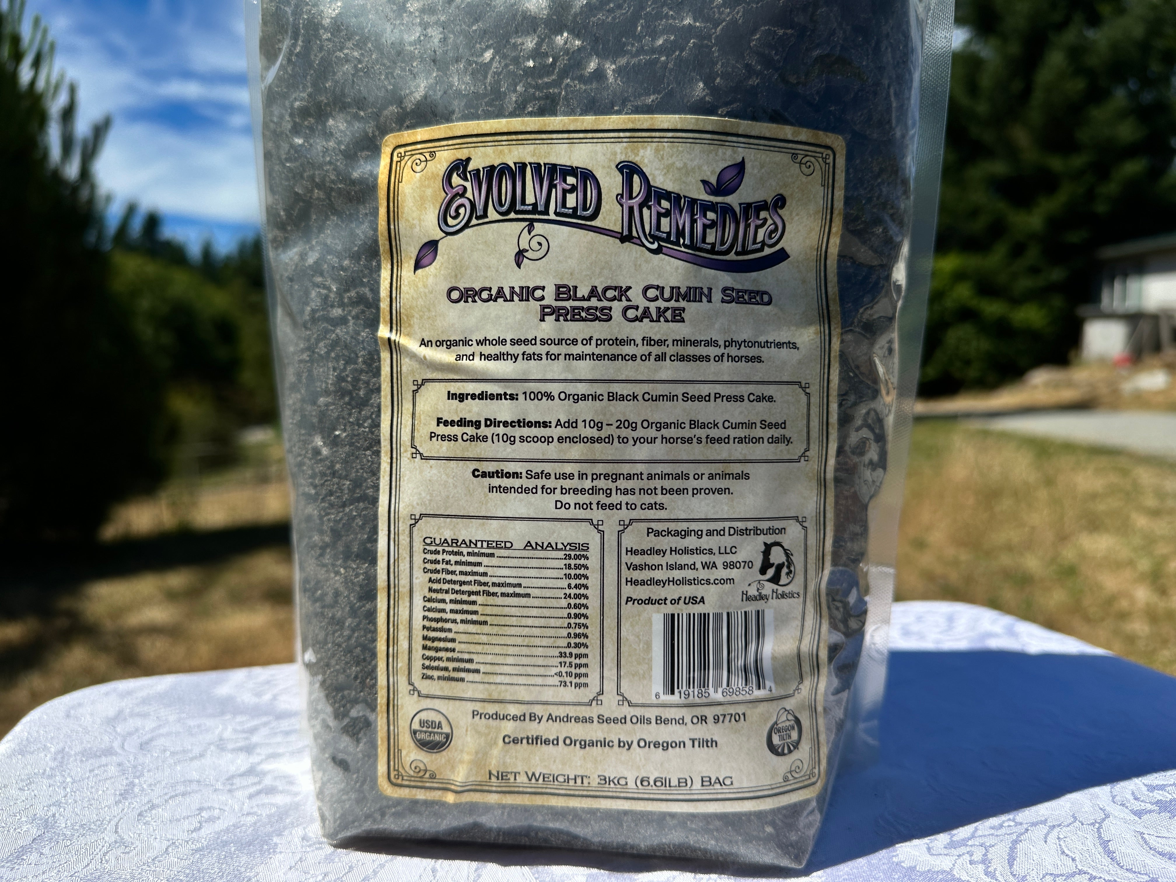 Holistic Horse Supplement - Organic Black Cumin Seed Press Cake